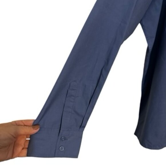 * NWT  DUSTY BLUE BUTTON FRONT SHIRT   2X   #O - Picture 4 of 7